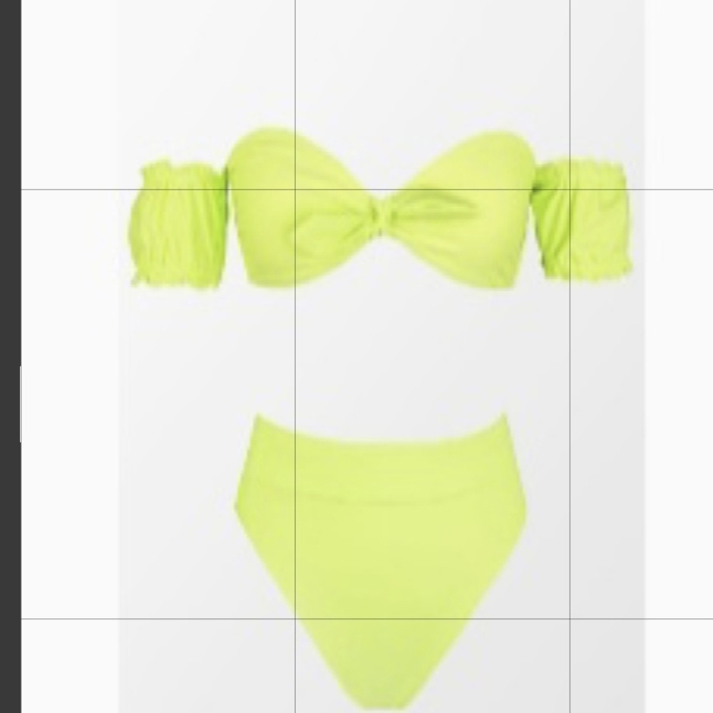 Cupshe Neon Yellow Bikini Set